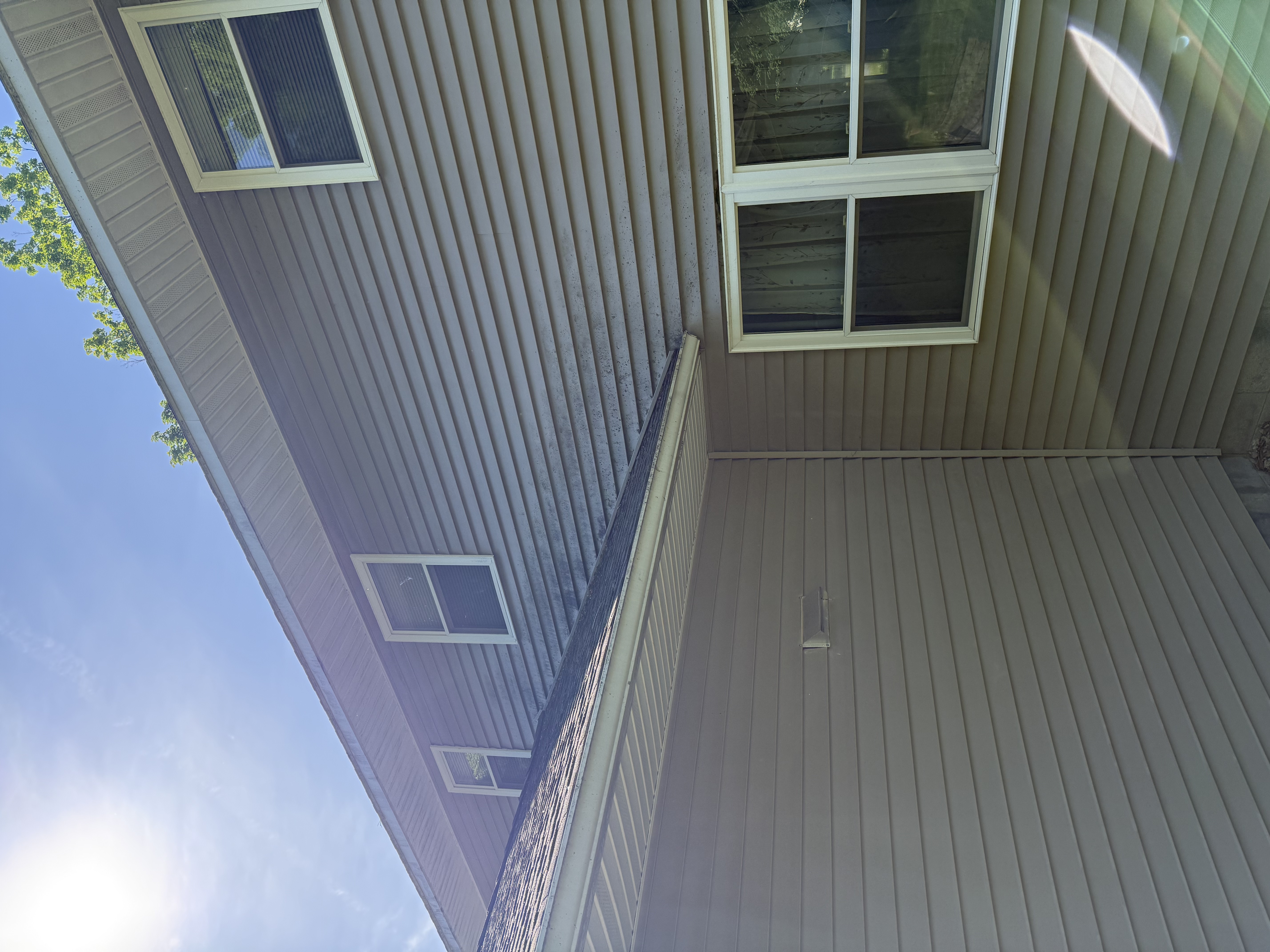 Before house washing Capital Region NY
